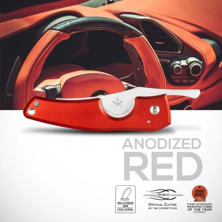 Tagliasigari Les Fines Lames Le Petit Anodized Red
