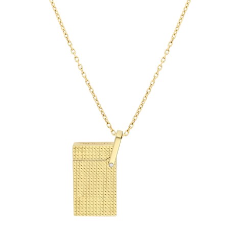 Accendino S.T. Dupont con collana testa di diamante