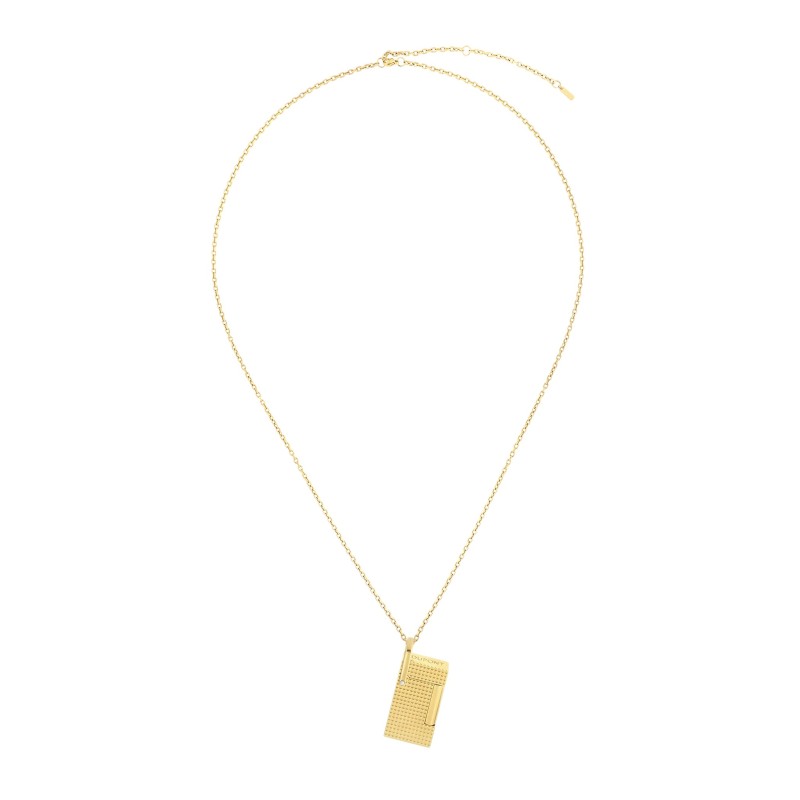 Accendino S.T. Dupont con collana testa di diamante