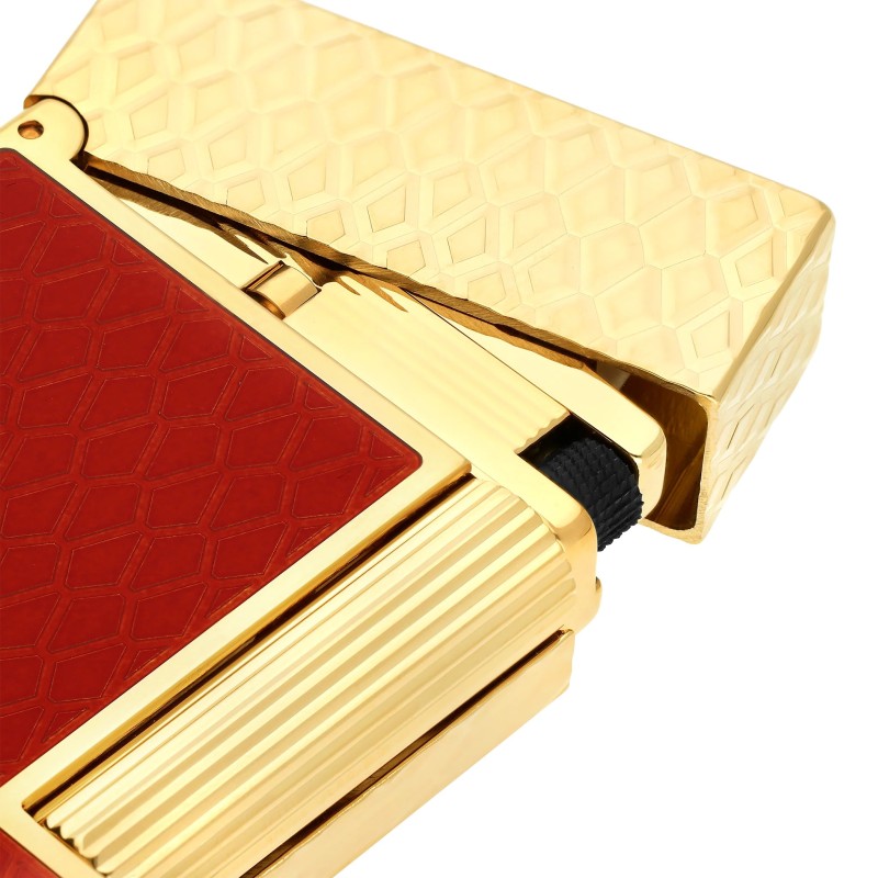 Accendino S.T. Dupont Ligne 2 Guillochè sotto lacca Dragon
