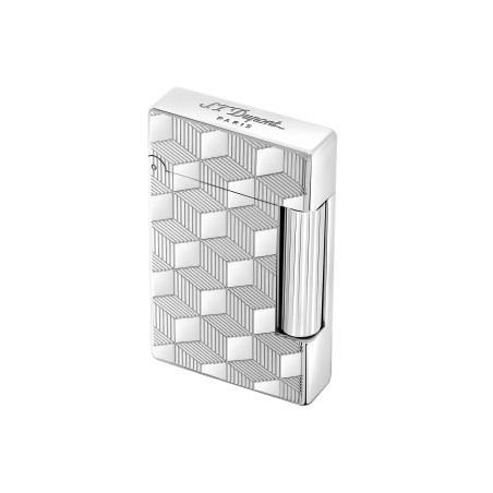 Accendino S.T. Dupont Initial Guillochè Argento