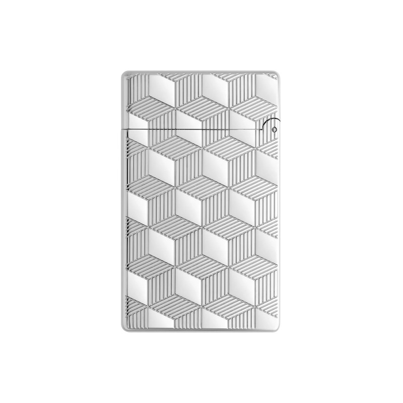 Accendino S.T. Dupont Initial Guillochè Argento
