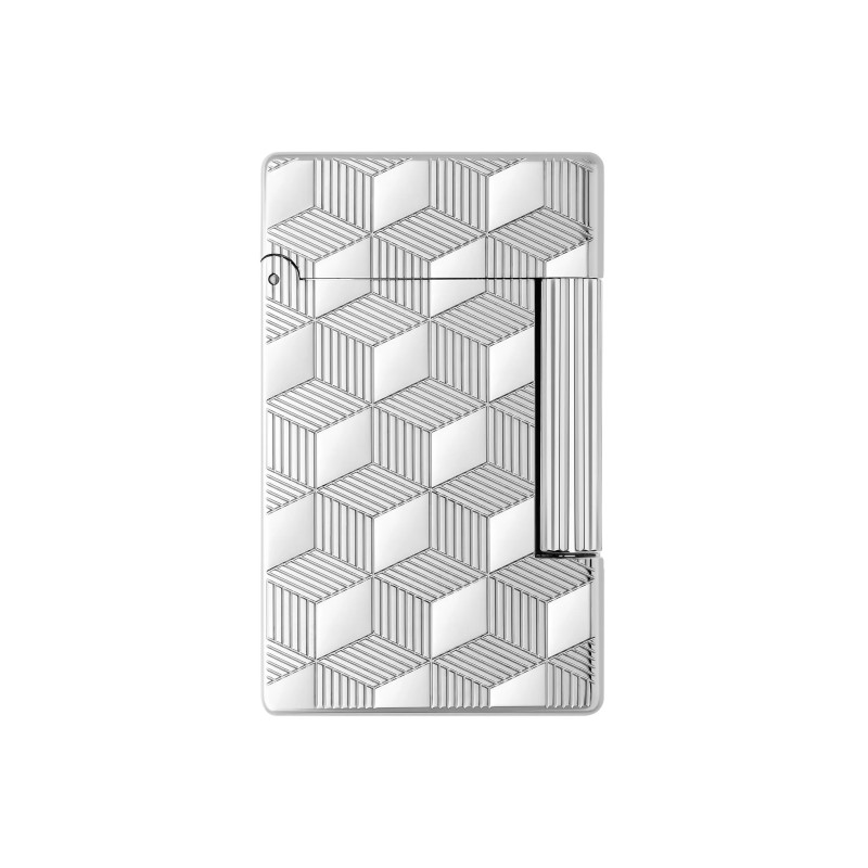 Accendino S.T. Dupont Initial Guillochè Argento
