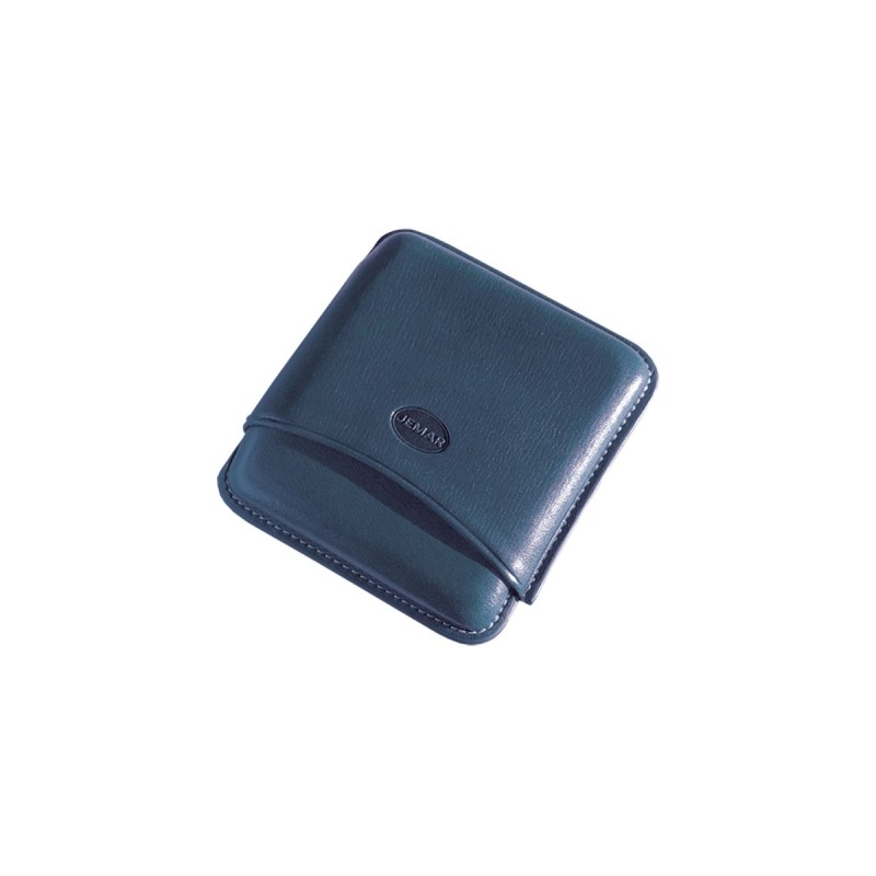 Portasigari liscio Jemar in cuoio da 5 sigari Toscani 100/5 Blu