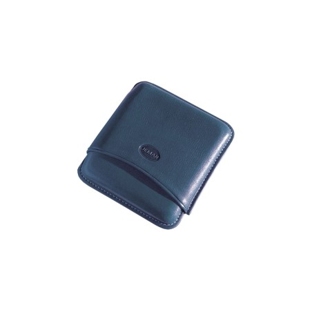 Portasigari liscio Jemar in cuoio da 5 sigari Toscani 100/5 Blu