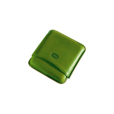 Portasigari liscio Jemar in cuoio da 5 sigari Toscani 100/5 Verde