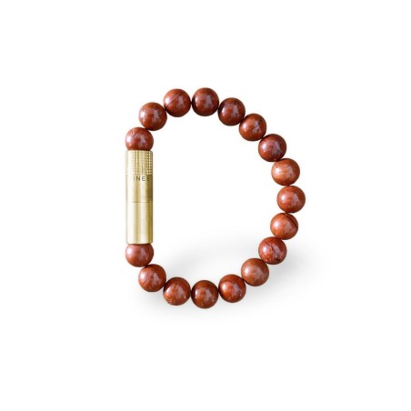 Forasigari a bracciale Les Fines Lames Brass Red Jasper
