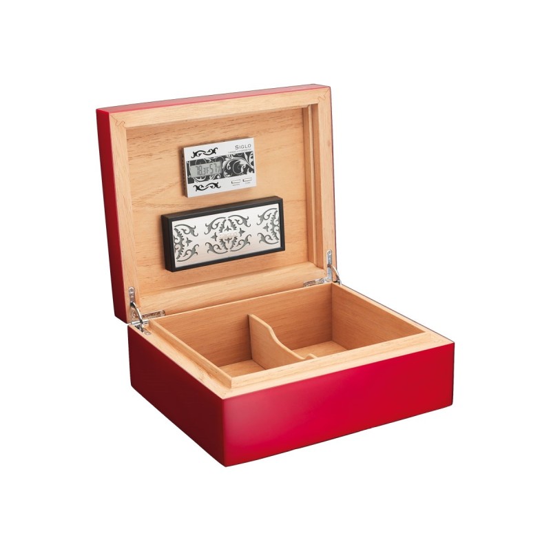 Humidor Siglo Vibrant Siren Red fino a 50 sigari