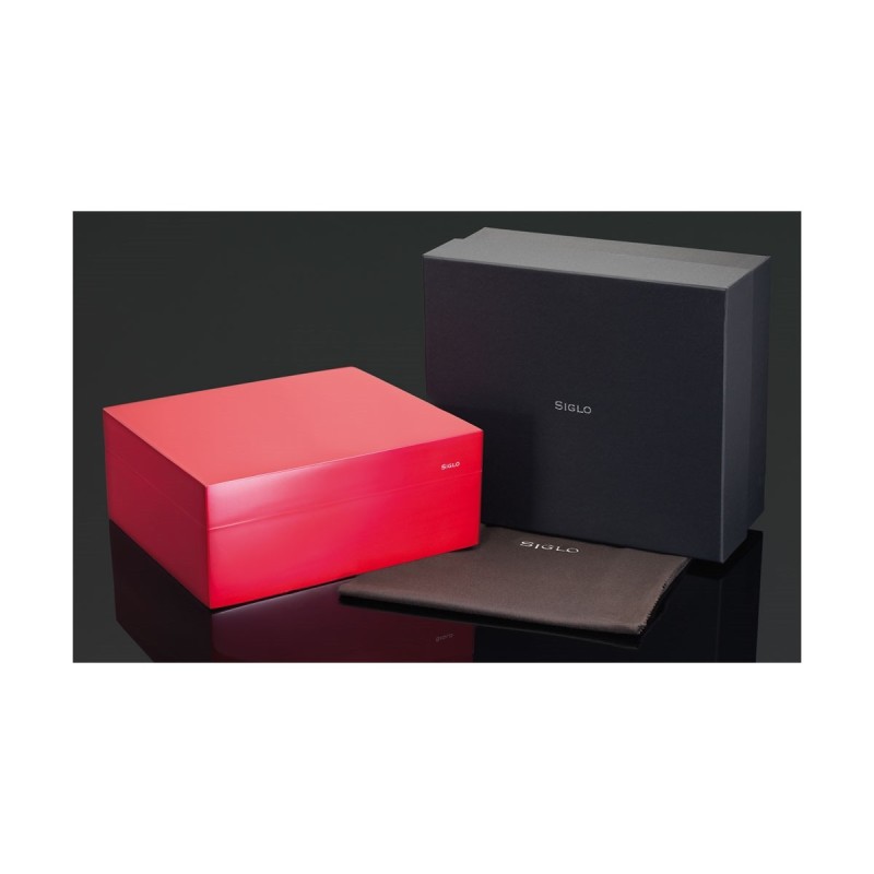 Humidor Siglo Vibrant Siren Red fino a 50 sigari