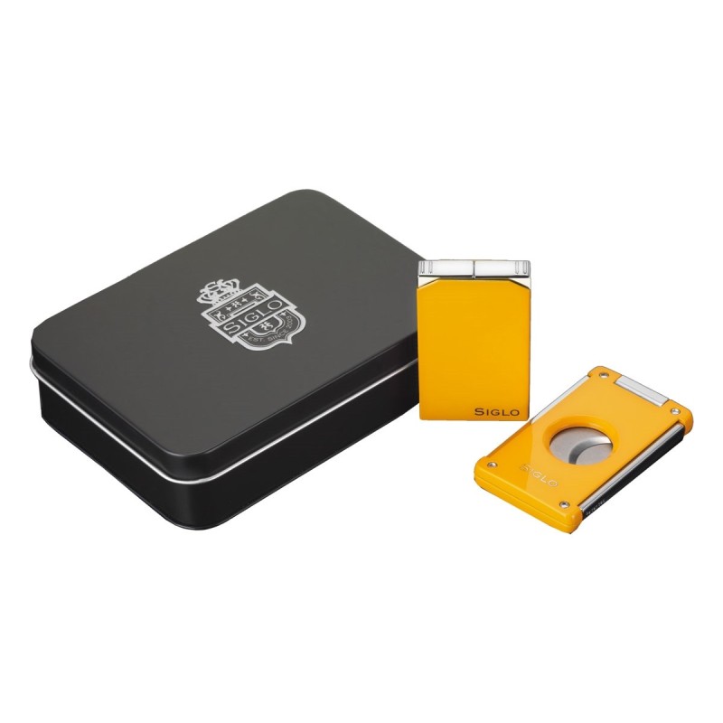 Set Accendini & Tagliasigari Siglo Vibrant Yellow