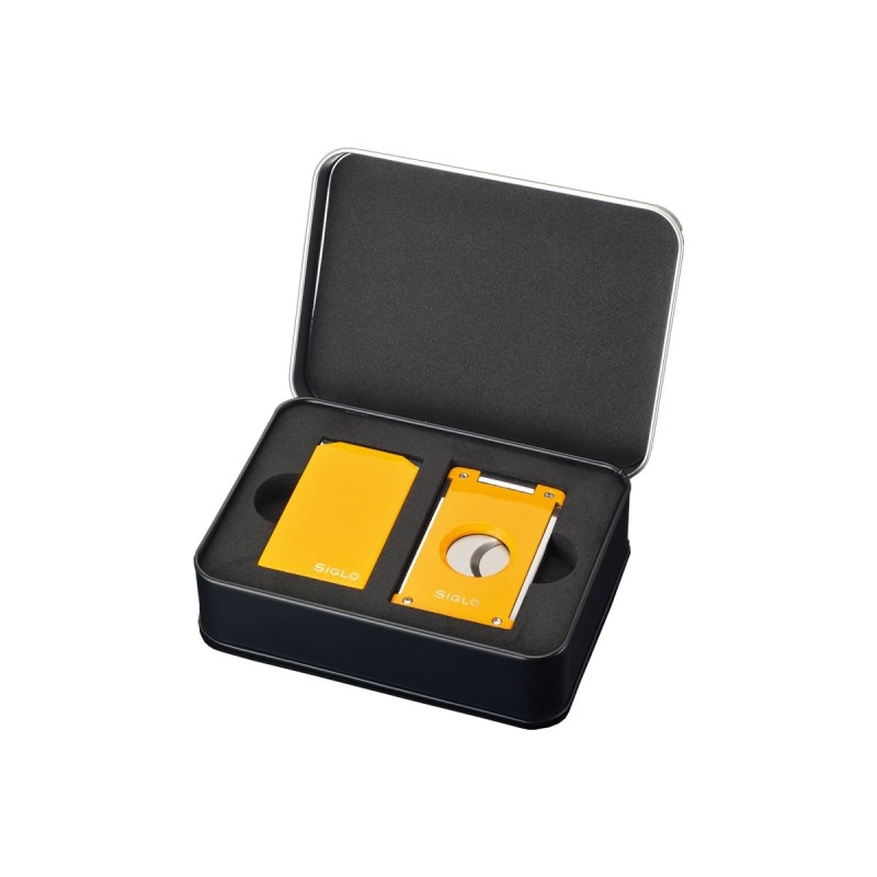 Set Accendini & Tagliasigari Siglo Vibrant Yellow