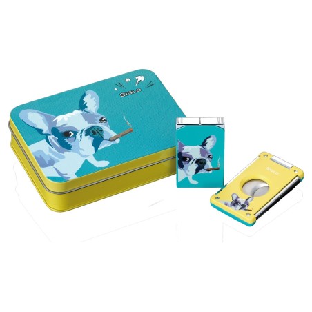 Set Accendini & Tagliasigari Siglo Dog Yellow