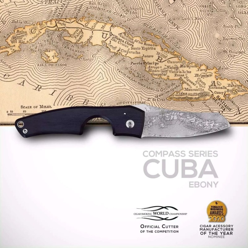 Tagliasigari Les Fines Lames Le Petit Compass-Cuba Ebony