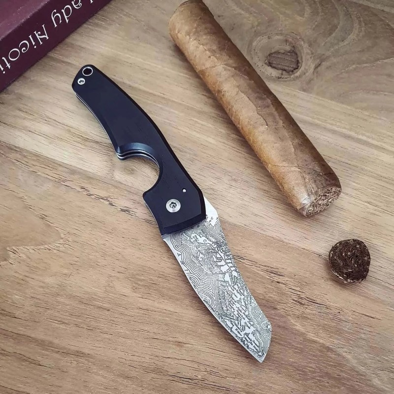 Tagliasigari Les Fines Lames Le Petit Compass-Cuba Ebony