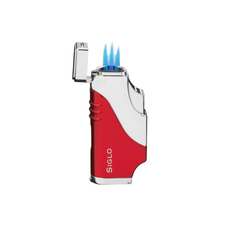 Accendino per sigaro a tripla fiamma Siglo Red